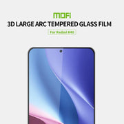 For Xiaomi Redmi K40 / K40 Pro MOFI 9H 3D Explosion-proof Curved Screen Tempered Glass Film(Black)