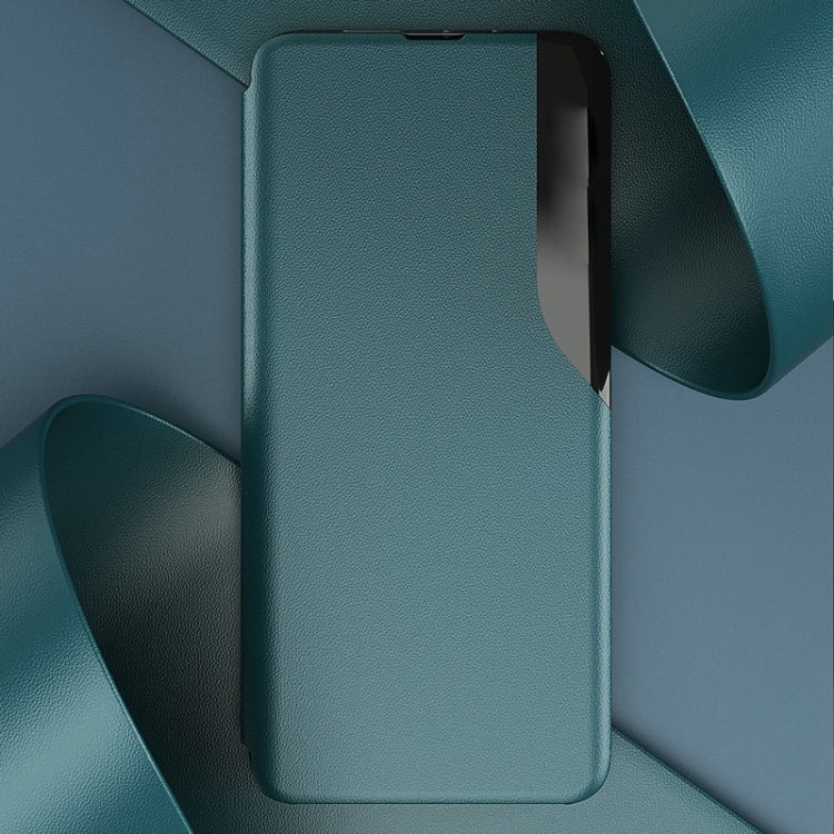 For Xiaomi Redmi Note 10 Pro Attraction Flip Holder Leather Phone Case(Green)