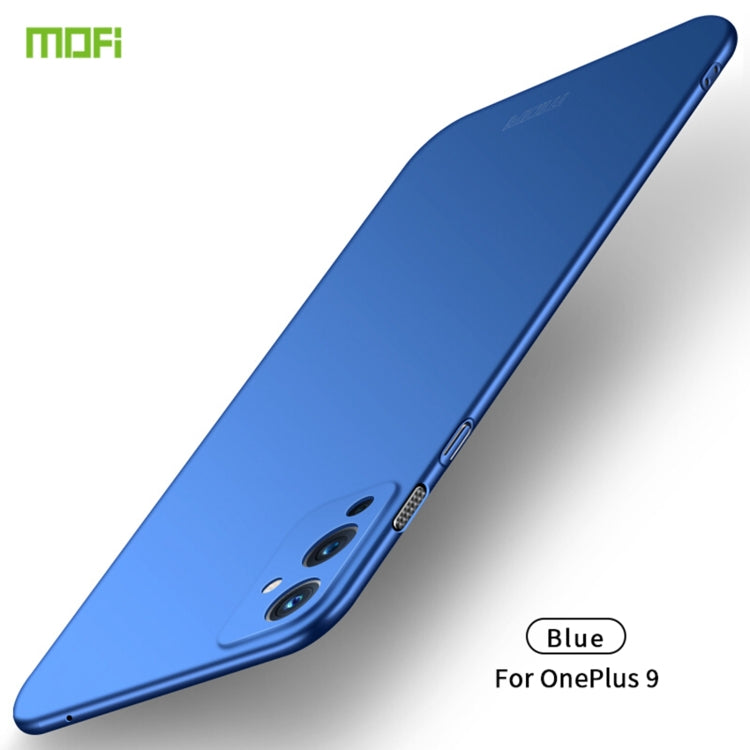 For OnePlus 9 MOFI Frosted PC Ultra-thin Hard Case(Blue)