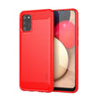 For Samsung Galaxy A02s/M02s/F02s(EU Version) MOFI Gentleness Series Brushed Texture Carbon Fiber Soft TPU Case(Red) - Galaxy Phone Cases by MOFI | Online Shopping South Africa | PMC TechLife