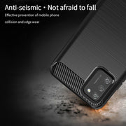 For Samsung Galaxy A02s/M02s/F02s(US Version) MOFI Gentleness Series Brushed Texture Carbon Fiber Soft TPU Case(Grey)
