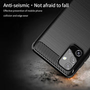 For Samsung Galaxy A32 5G MOFI Gentleness Series Brushed Texture Carbon Fiber Soft TPU Case(Grey)