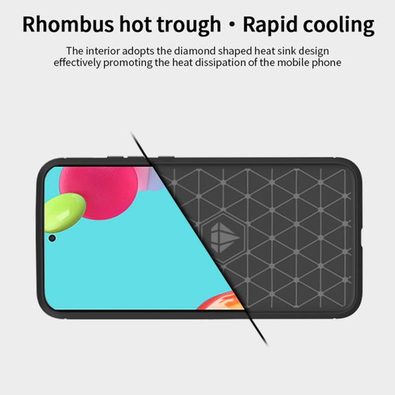 For Samsung Galaxy A52 5G/4G MOFI Gentleness Series Brushed Texture Carbon Fiber Soft TPU Case(Grey)
