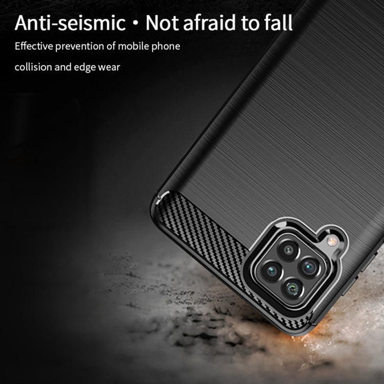 For Samsung Galaxy F62 / M62 MOFI Gentleness Series Brushed Texture Carbon Fiber Soft TPU Case(Grey)