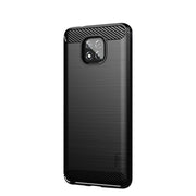 For Motorola Moto G Power 2021 MOFI Gentleness Series Brushed Texture Carbon Fiber Soft TPU Case(Black)