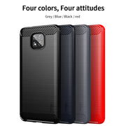 For Motorola Moto G Power 2021 MOFI Gentleness Series Brushed Texture Carbon Fiber Soft TPU Case(Black)