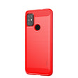 For Motorola Moto G10 / G30 MOFI Gentleness Series Brushed Texture Carbon Fiber Soft TPU Case(Red) - Motorola Cases by MOFI | Online Shopping South Africa | PMC TechLife | Buy Now Pay Later Mobicred