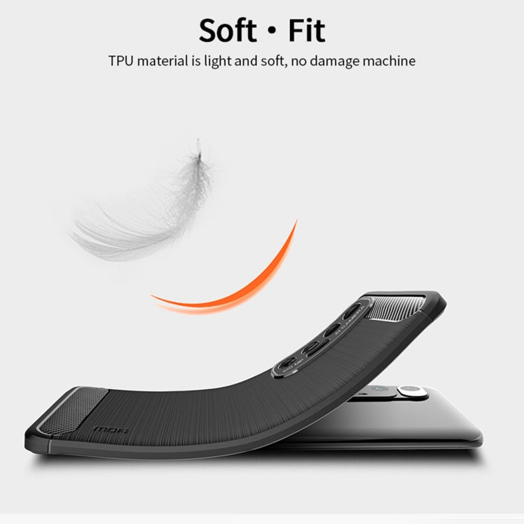 For?Xiaomi Mi 10S MOFI Gentleness Series Brushed Texture Carbon Fiber Soft TPU Case(Grey)