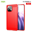 For Xiaomi Mi 11 MOFI Gentleness Series Brushed Texture Carbon Fiber Soft TPU Case(Red) - Xiaomi Cases by MOFI | Online Shopping South Africa | PMC TechLife | Buy Now Pay Later Mobicred
