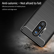 For OnePlus 8 Pro MOFI Gentleness Series Brushed Texture Carbon Fiber Soft TPU Case(Black)