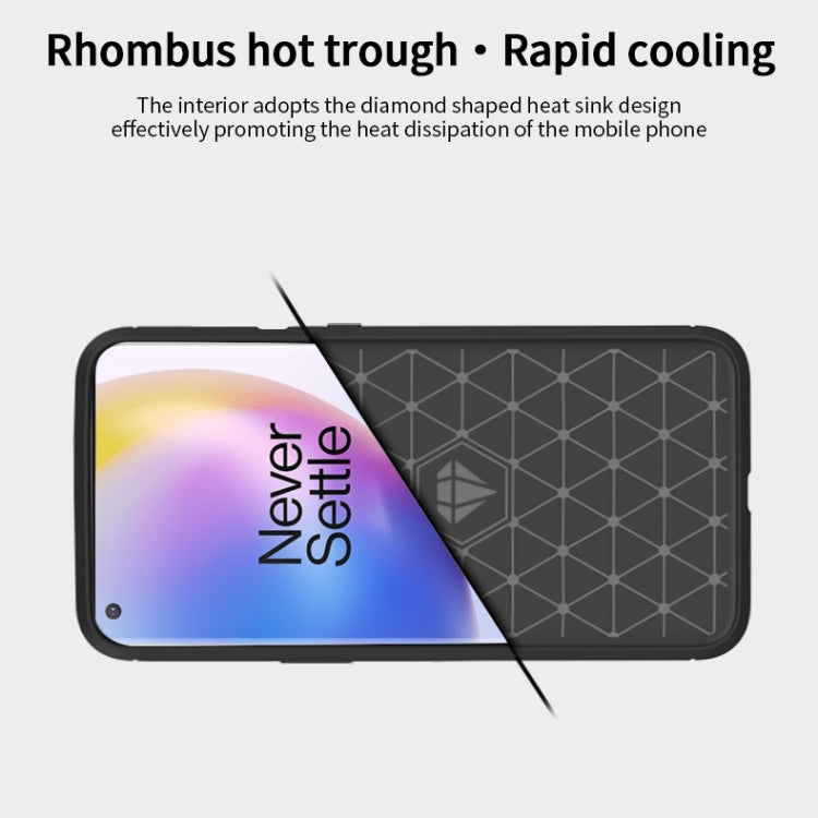 For OnePlus 8 Pro MOFI Gentleness Series Brushed Texture Carbon Fiber Soft TPU Case(Black)