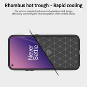 For OnePlus 8T MOFI Gentleness Series Brushed Texture Carbon Fiber Soft TPU Case(Blue)