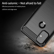 For OnePlus Nord N10 5G MOFI Gentleness Series Brushed Texture Carbon Fiber Soft TPU Case(Red)