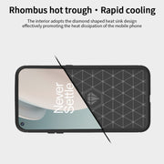For OnePlus Nord N100 MOFI Gentleness Series Brushed Texture Carbon Fiber Soft TPU Case(Red)