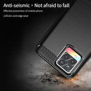 For OPPO Realme 8 / 8 Pro MOFI Gentleness Series Brushed Texture Carbon Fiber Soft TPU Case(Red)