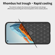 For Xiaomi Mi 11 Pro MOFI Gentleness Series Brushed Texture Carbon Fiber Soft TPU Case(Blue)