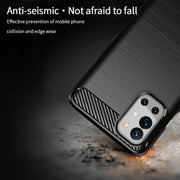 For OnePlus 9R MOFI Gentleness Series Brushed Texture Carbon Fiber Soft TPU Case(Red)