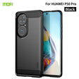 For Huawei P50 Pro MOFI Gentleness Series Brushed Texture Carbon Fiber Soft TPU Case(Black) - Huawei Cases by MOFI | Online Shopping South Africa | PMC TechLife | Buy Now Pay Later Mobicred