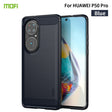 For Huawei P50 Pro MOFI Gentleness Series Brushed Texture Carbon Fiber Soft TPU Case(Blue) - Huawei Cases by MOFI | Online Shopping South Africa | PMC TechLife | Buy Now Pay Later Mobicred