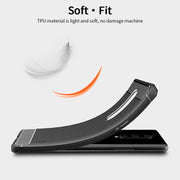 For OnePlus 8 MOFI Gentleness Series Brushed Texture Carbon Fiber Soft TPU Case(Red)