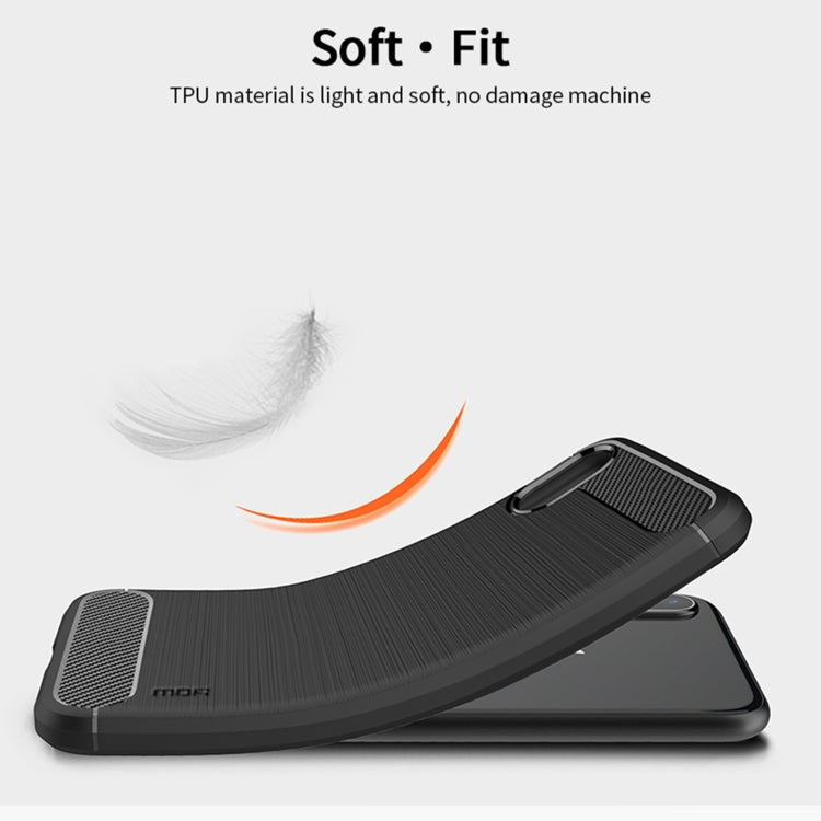 For Sony Xperia ACE ll MOFI Gentleness Series Brushed Texture Carbon Fiber Soft TPU Case(Blue)