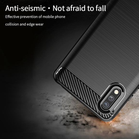 For Sony Xperia ACE ll MOFI Gentleness Series Brushed Texture Carbon Fiber Soft TPU Case(Blue)