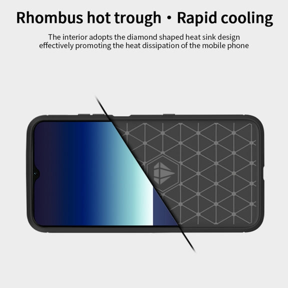 For Sony Xperia ACE ll MOFI Gentleness Series Brushed Texture Carbon Fiber Soft TPU Case(Blue)