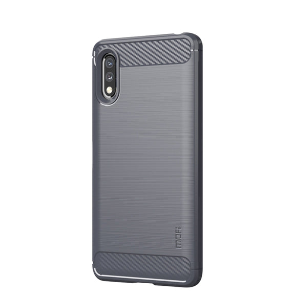 For Sony Xperia ACE ll MOFI Gentleness Series Brushed Texture Carbon Fiber Soft TPU Case(Gray)