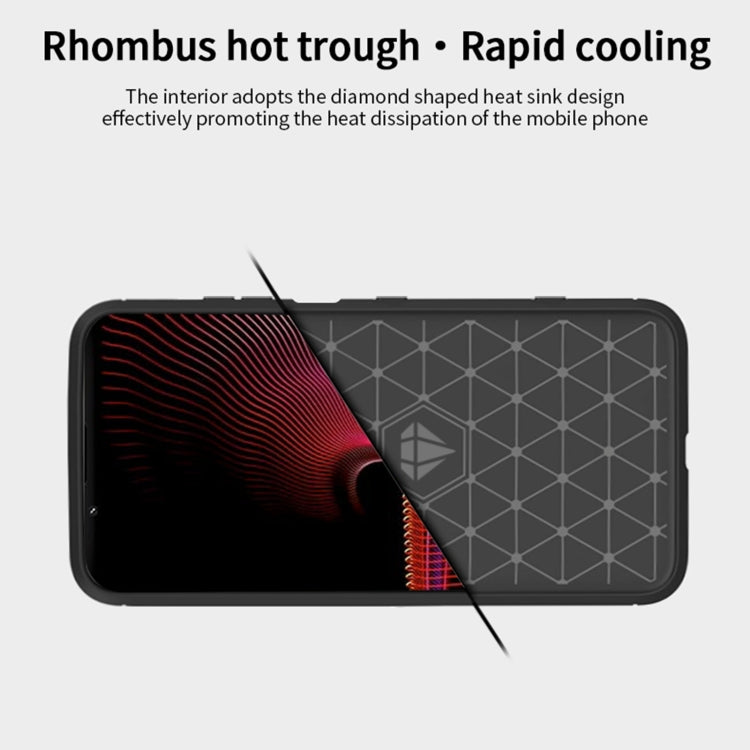 For Sony Xperia 1 lll MOFI Gentleness Series Brushed Texture Carbon Fiber Soft TPU Case(Black)