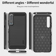 For Sony Xperia 1 lll MOFI Gentleness Series Brushed Texture Carbon Fiber Soft TPU Case(Black)