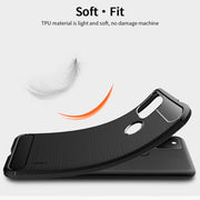 For Google Pixel 5a 5G MOFI Gentleness Series Brushed Texture Carbon Fiber Soft TPU Case(Grey)