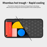 For Google Pixel 5a 5G MOFI Gentleness Series Brushed Texture Carbon Fiber Soft TPU Case(Grey)