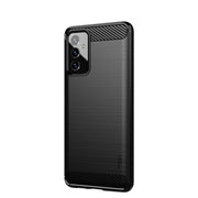For Samsung Galaxy A82 / Quantum2 MOFI Gentleness Series Brushed Texture Carbon Fiber Soft TPU Case(Black)