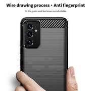 For Samsung Galaxy A82 / Quantum2 MOFI Gentleness Series Brushed Texture Carbon Fiber Soft TPU Case(Red)
