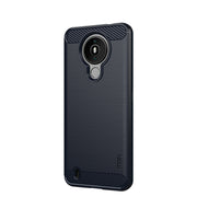 For Nokia 1.4 MOFI Gentleness Series Brushed Texture Carbon Fiber Soft TPU Case(Blue)