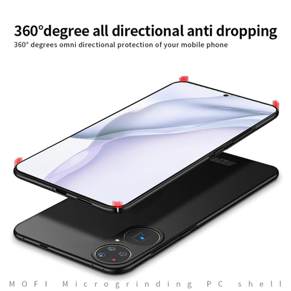 For Huawei P50 Pro MOFI Frosted PC Ultra-thin Hard Case(Black)