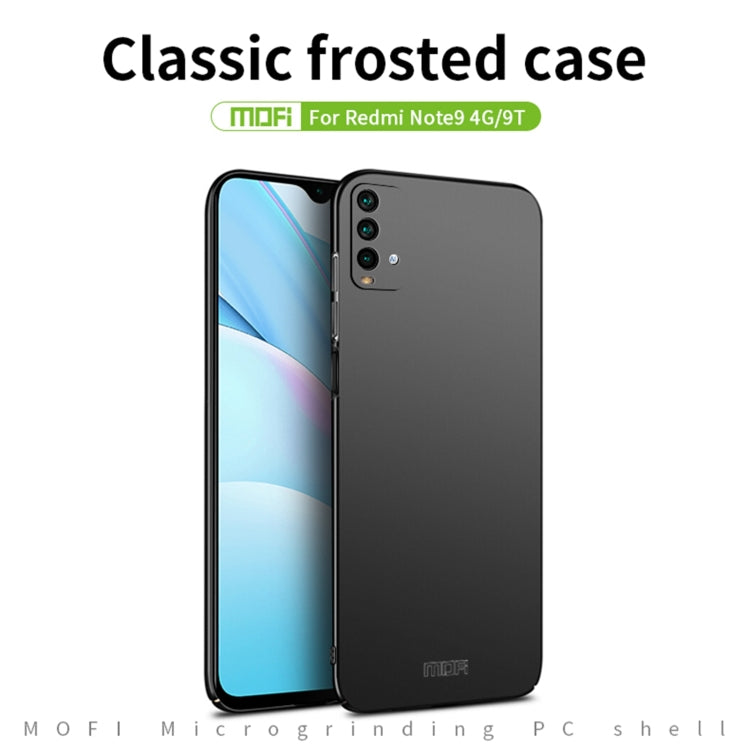 For Xiaomi Redmi 9T / Note9 4G / 9 Power MOFI Frosted PC Ultra-thin Hard Case(Gold)