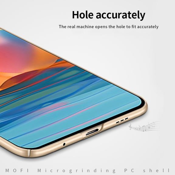 For Xiaomi Redmi Note10 Pro MOFI Frosted PC Ultra-thin Hard Case(Gold)