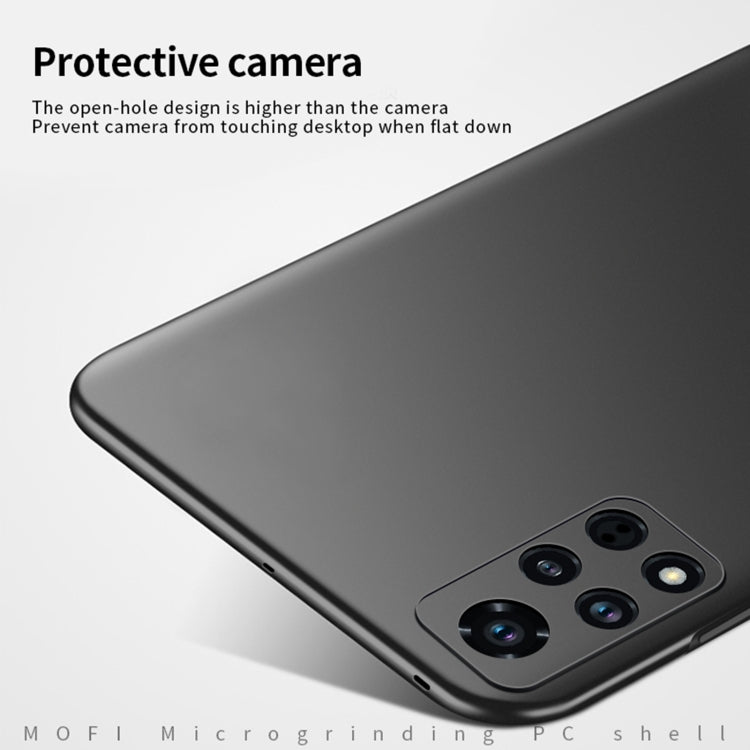 For Honor V40 MOFI Frosted PC Ultra-thin Hard Case(Black)