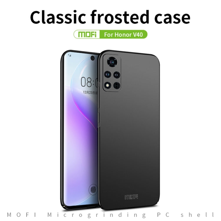 For Honor V40 MOFI Frosted PC Ultra-thin Hard Case(Gold)