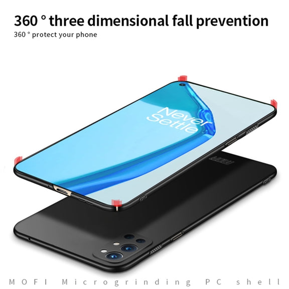 For OnePlus 9R MOFI Frosted PC Ultra-thin Hard Case(Rose gold)