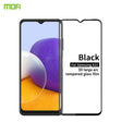 For Samsung Galaxy A22 5G MOFI 9H 3D Explosion-proof Curved Screen Tempered Glass Film(Black) - Galaxy Tempered Glass by MOFI | Online Shopping South Africa | PMC TechLife