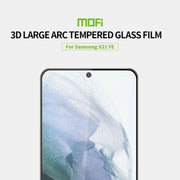 For Samsung Galaxy S21 FE MOFI 9H 3D Explosion-proof Curved Screen Tempered Glass Film(Black)