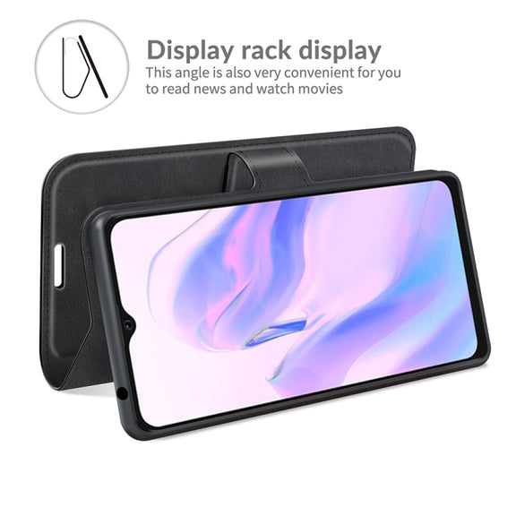 For Blackview A70 Retro Calf Pattern Buckle Horizontal Flip Leather Case with Holder & Card Slots & Wallet(Black)