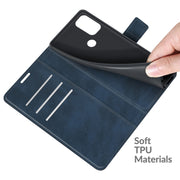 For Blackview A70 Retro Calf Pattern Buckle Horizontal Flip Leather Case with Holder & Card Slots & Wallet(Blue)
