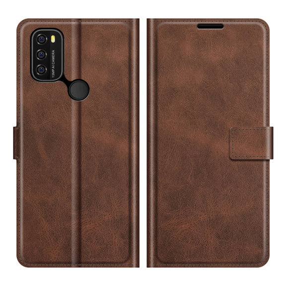 For Blackview A70 Retro Calf Pattern Buckle Horizontal Flip Leather Case with Holder & Card Slots & Wallet(Dark Brown)