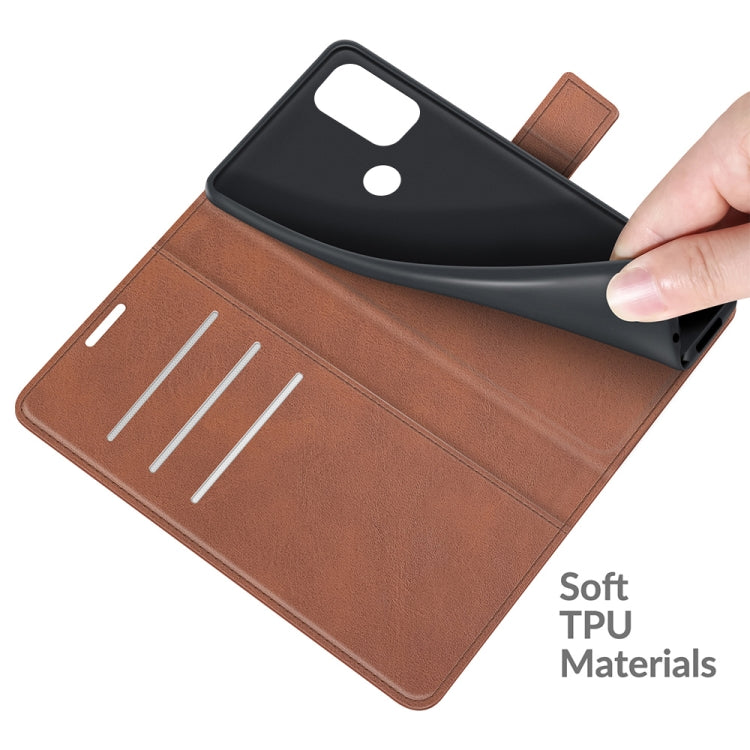 For Blackview A70 Retro Calf Pattern Buckle Horizontal Flip Leather Case with Holder & Card Slots & Wallet(Light Brown)