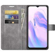 For Blackview A70 Retro Calf Pattern Buckle Horizontal Flip Leather Case with Holder & Card Slots & Wallet(Grey)