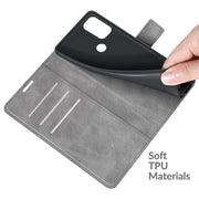 For Blackview A70 Retro Calf Pattern Buckle Horizontal Flip Leather Case with Holder & Card Slots & Wallet(Grey)