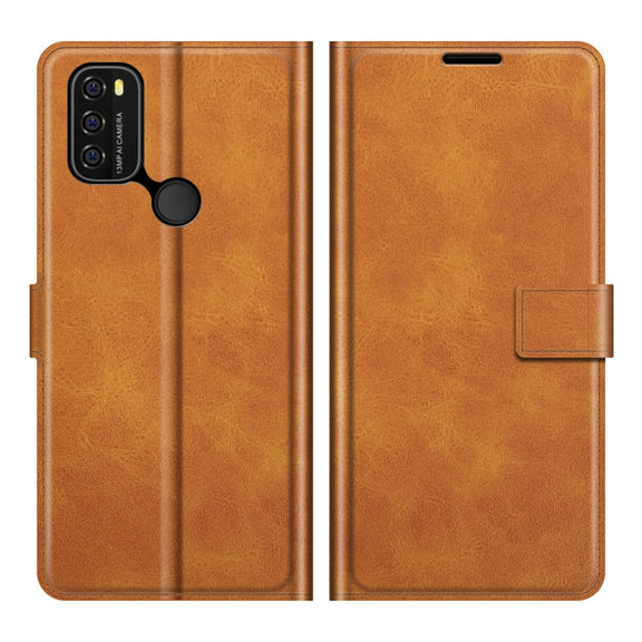 For Blackview A70 Retro Calf Pattern Buckle Horizontal Flip Leather Case with Holder & Card Slots & Wallet(Yellow)